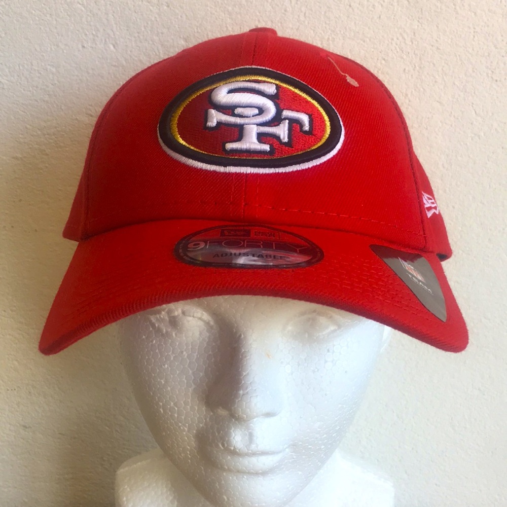 San Francisco 49ers New Era Sidepatch 9FORTY Snapback Hat- Red